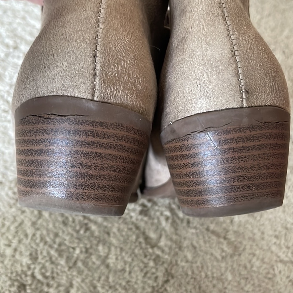 Ankle Boots Beige Tan Size 6.5 - Picture 11 of 16
